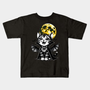 Vampire cat Kids T-Shirt